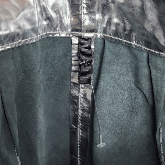 Ben Taverniti Unravel Project Lace Up Leather Skinny Stirrup Pants in Silver - Picture 11 of 14